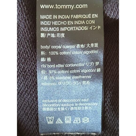 Tommy Hilfiger Navy T-Shirt Dress with Pockets Size M | Logo Front, 100% Cotton - Picture 5 of 6